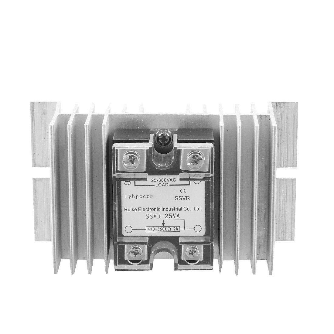 Solid State Relay Voltage Resistance Regulator SSR 25Amp 25-380V AC w Heat Sink
