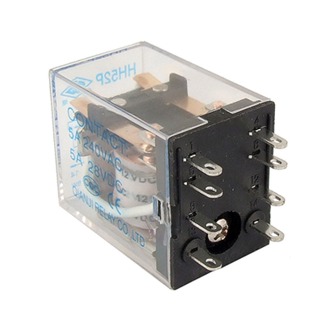 MY2NJ MY2N MY2 HH52P DC 12V Coil 8 PIN Power Relay DPDT 5A 240V AC / 28V DC