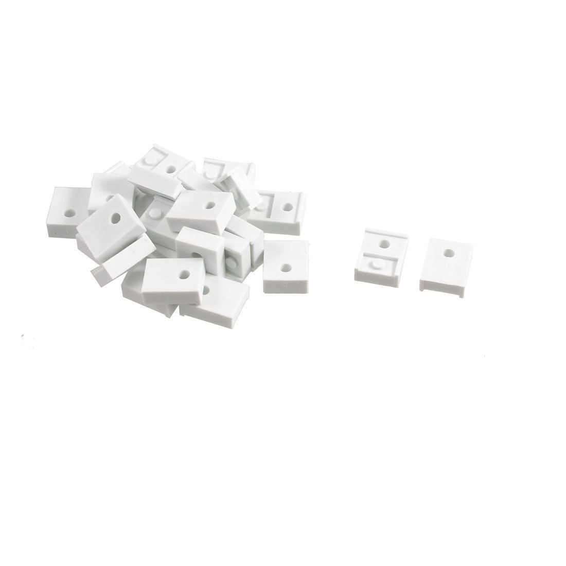 50 Pcs Plastic 3.5mm Dia Hole Transistor Heat Sink Cover Washer White