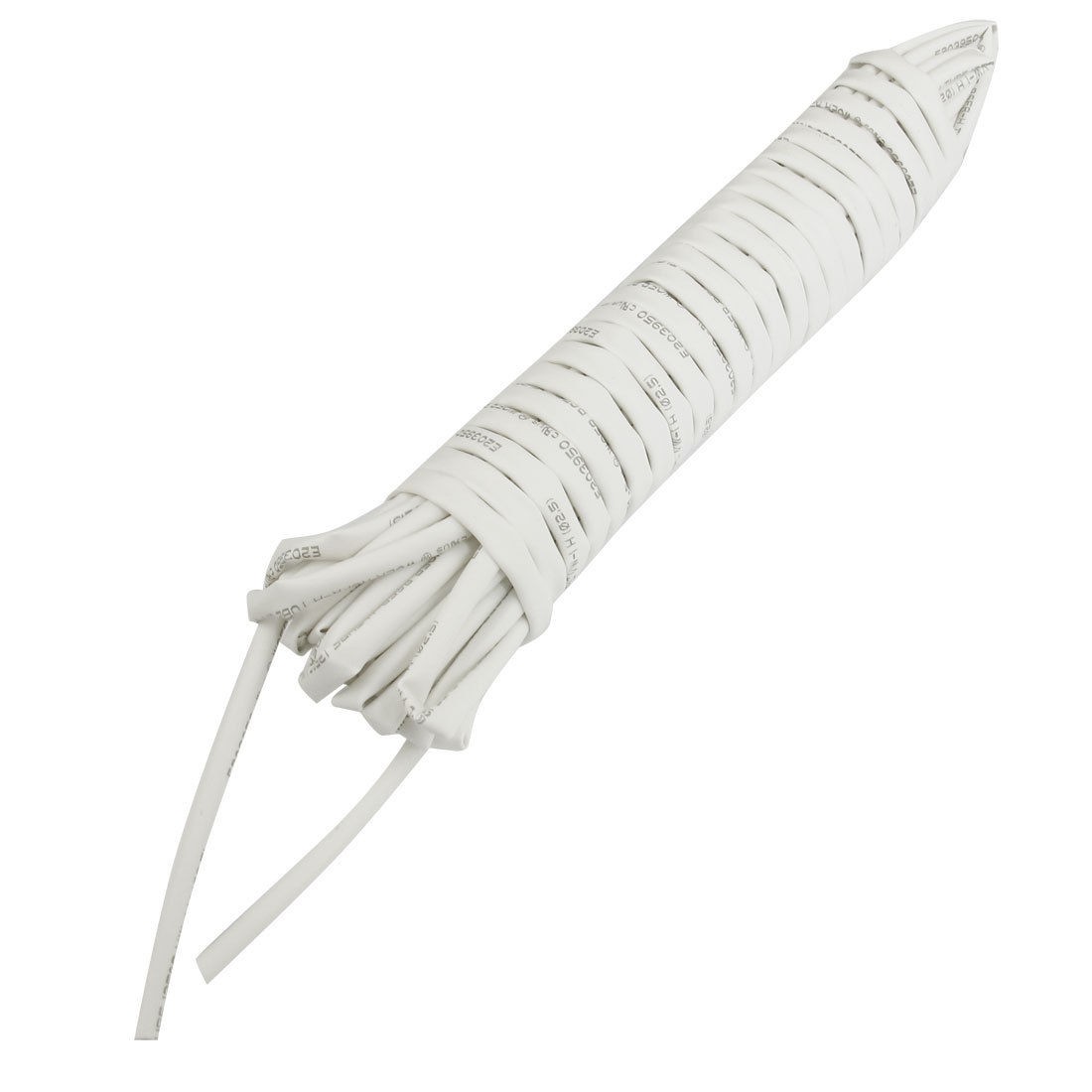 Ratio 2.5mm Dia White Polyolefin Heat Shrinkable Tube 8M 26.2Ft