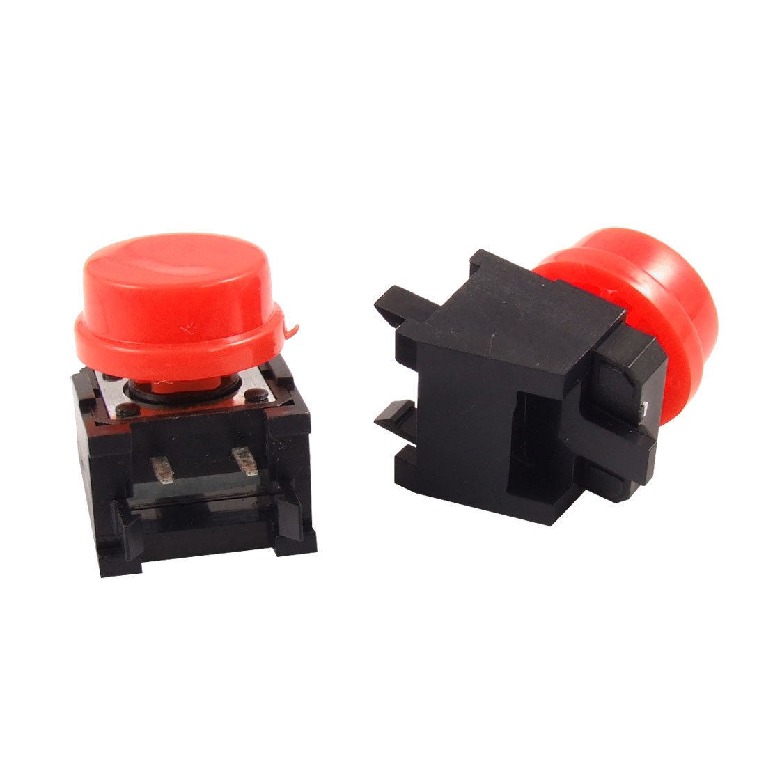 5x Momentary Tact Tactile Push Button Switch Right Angle 12 x 12mm x 15mm w Cap