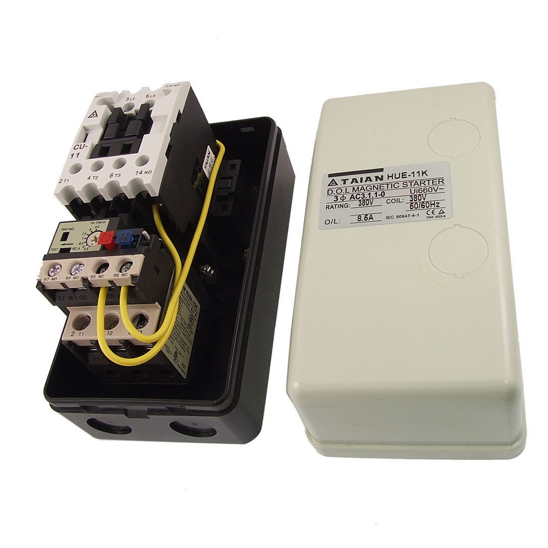 AC 380V Coil 3 Phase Magnetic Starter Motor Control Contactor 3Pole 5.5-8.5A NO