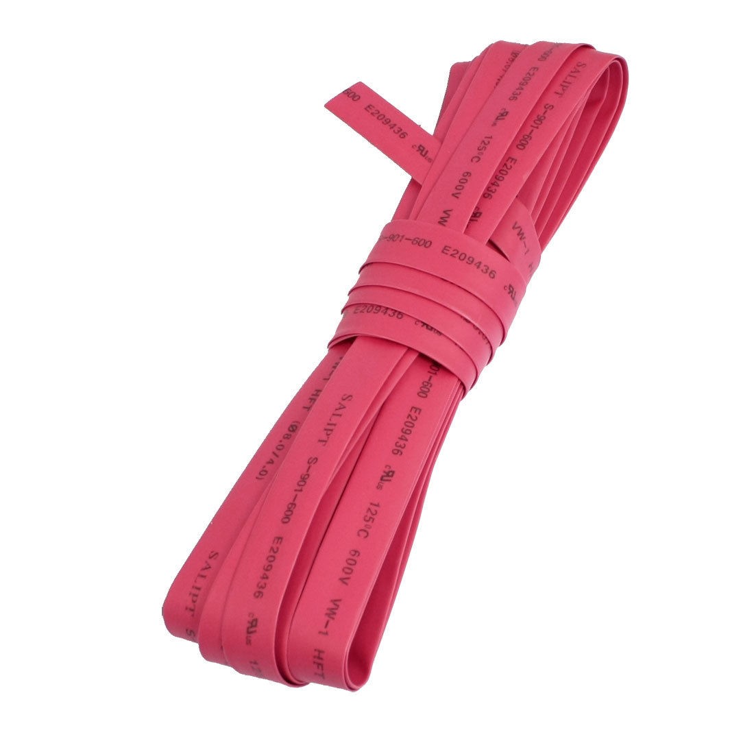 Red 8mm Diameter Polyolefin Heat Shrinking Tube 6M 19.7Ft