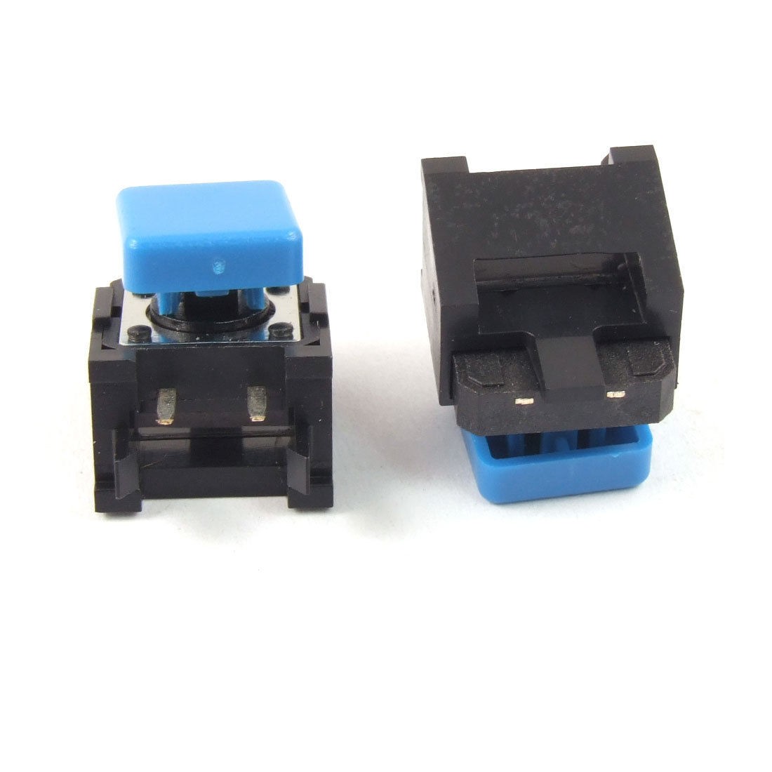 5 Pcs Momentary Tactile Tact Push Button Switch Right Angle 12x12x9mm w Blue Cap