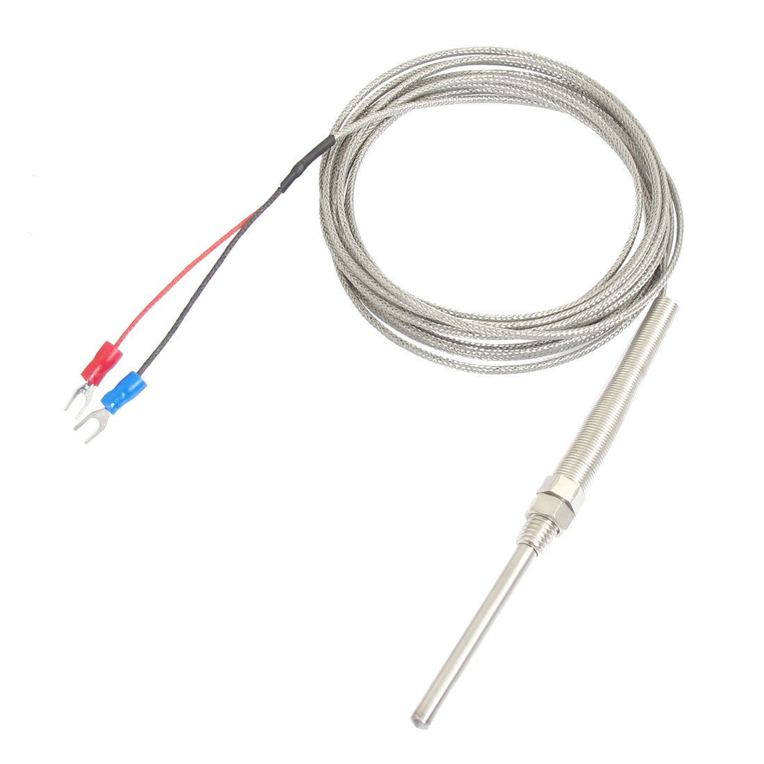 K Type 50mm x 5mm Temperature Controller Earth Thermocouple Probe 10Ft