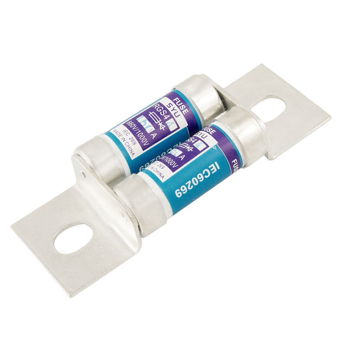 660V 2x160A Ceramic Overload Protection Fast Blow Fuse 12x9mm