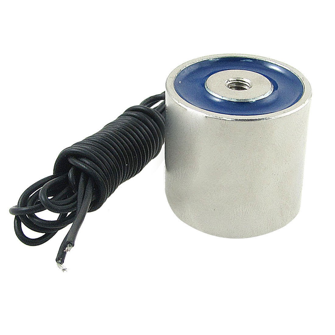 10kg Force 1.26" OD Round Holding Magnet Solenoid DC 24V 100mA