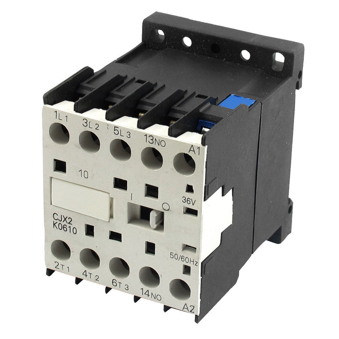 CJX2-K0610 36 Volts Coil 35mm DIN Rail 6A Three Pole 3P 1NO AC Contactor