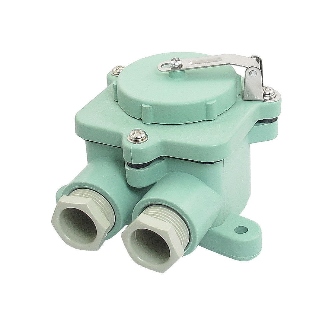 DC 24V 10A 2 Pole Double Holes Plastic Waterproof Marine Socket Box Z-M