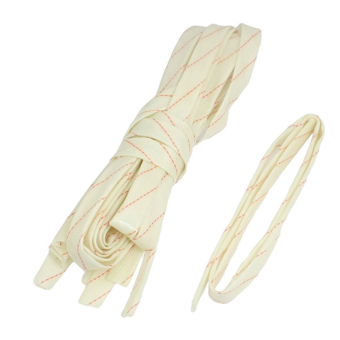 10 Pcs 10mm Flexible Fiberglass PVC Insulating Sleeve Pipe 34.2"