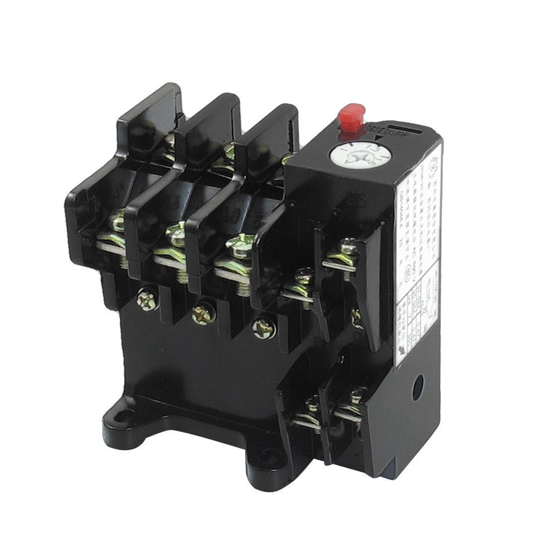 JR36-20 1.6Amp 1A-1.6A Adjustable 3 Pole Thermal Overload Relay 1NO 1NC