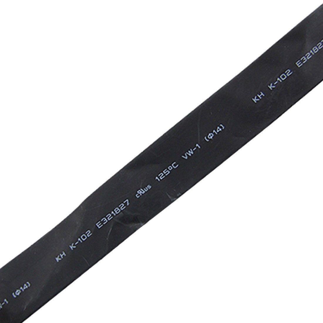 2 Pcs 14mm Black Polyolefin Insulation Heat Shrink Tubing 1M