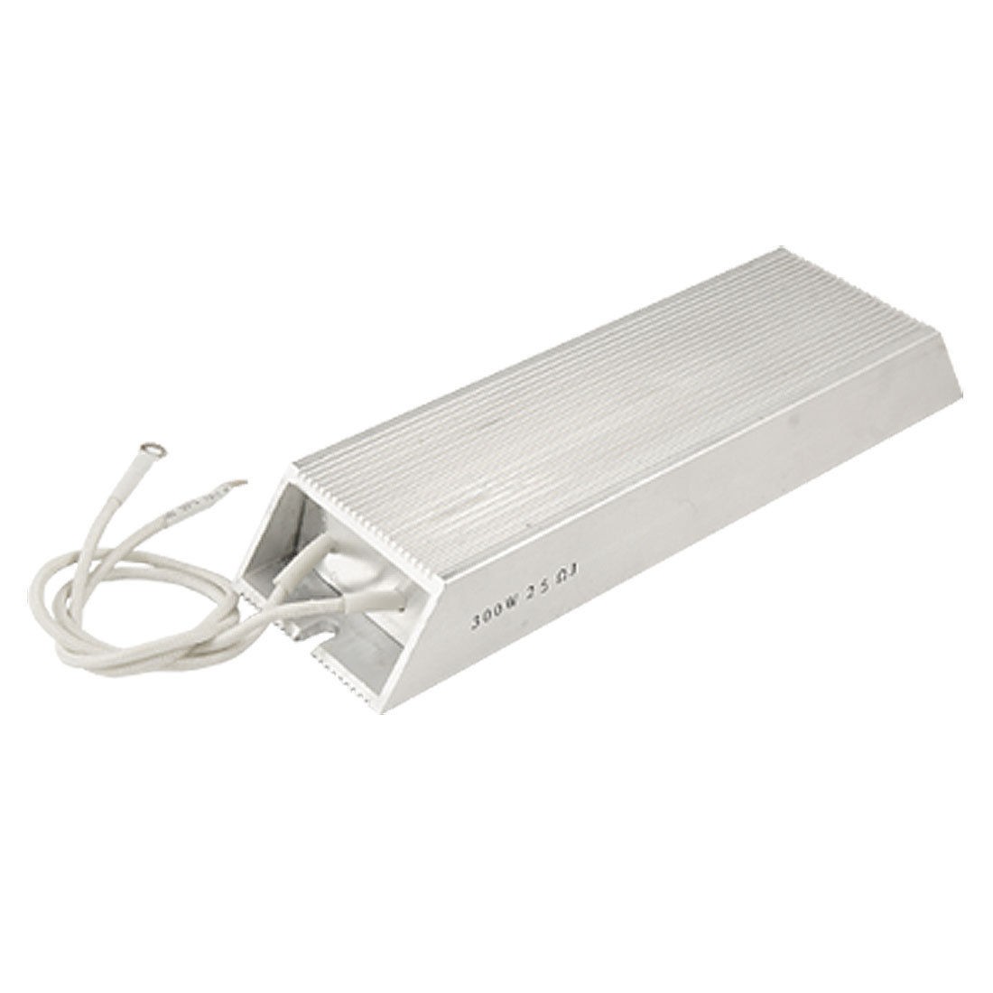Silver Tone Aluminum Shell Braking Resistor 300W 25 Ohm