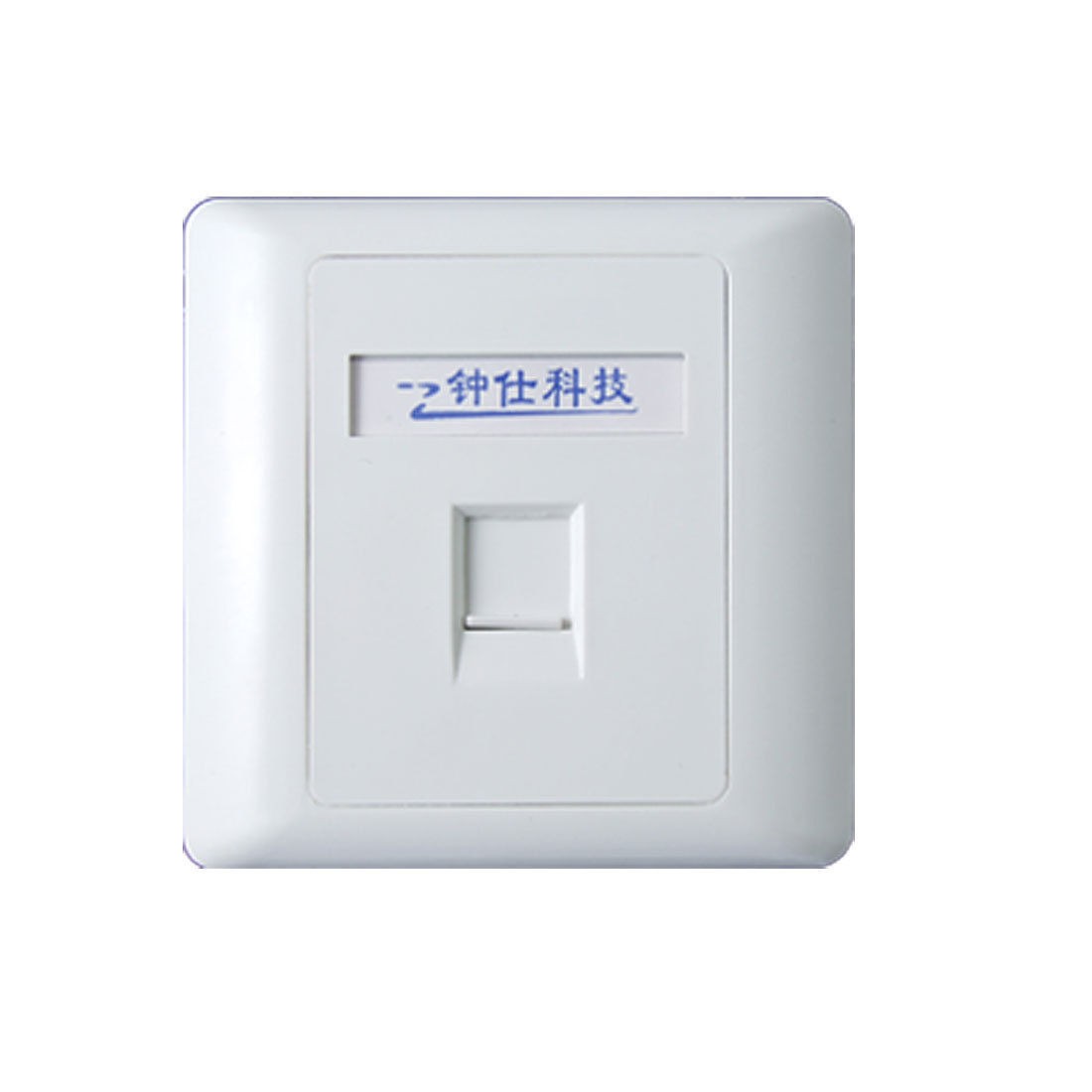 White Plastic RJ11 RJ45 Socket Wall Panel Face Plate