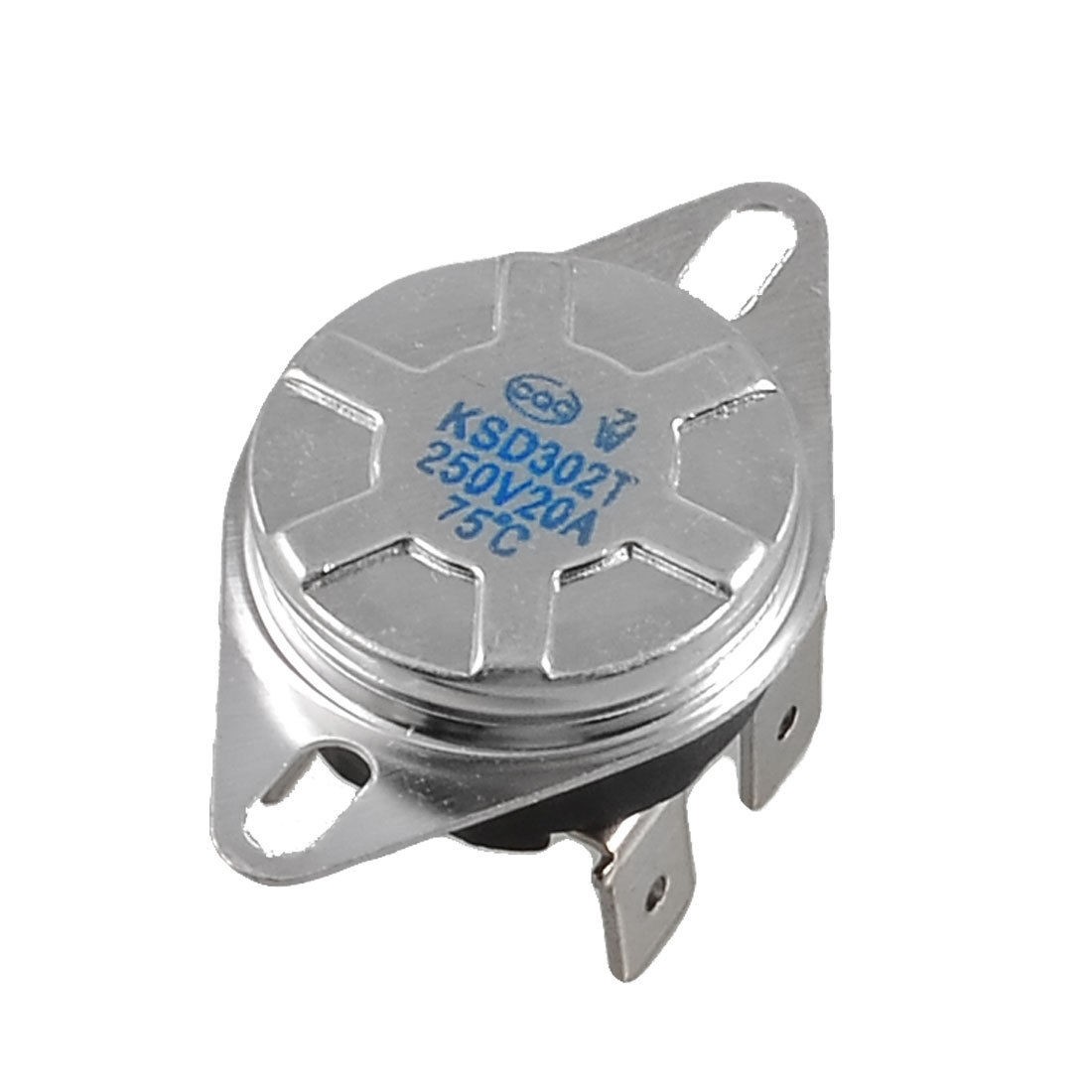 75 Celsius Normal Open NO Thermostat KSD302T 20A AC 250V