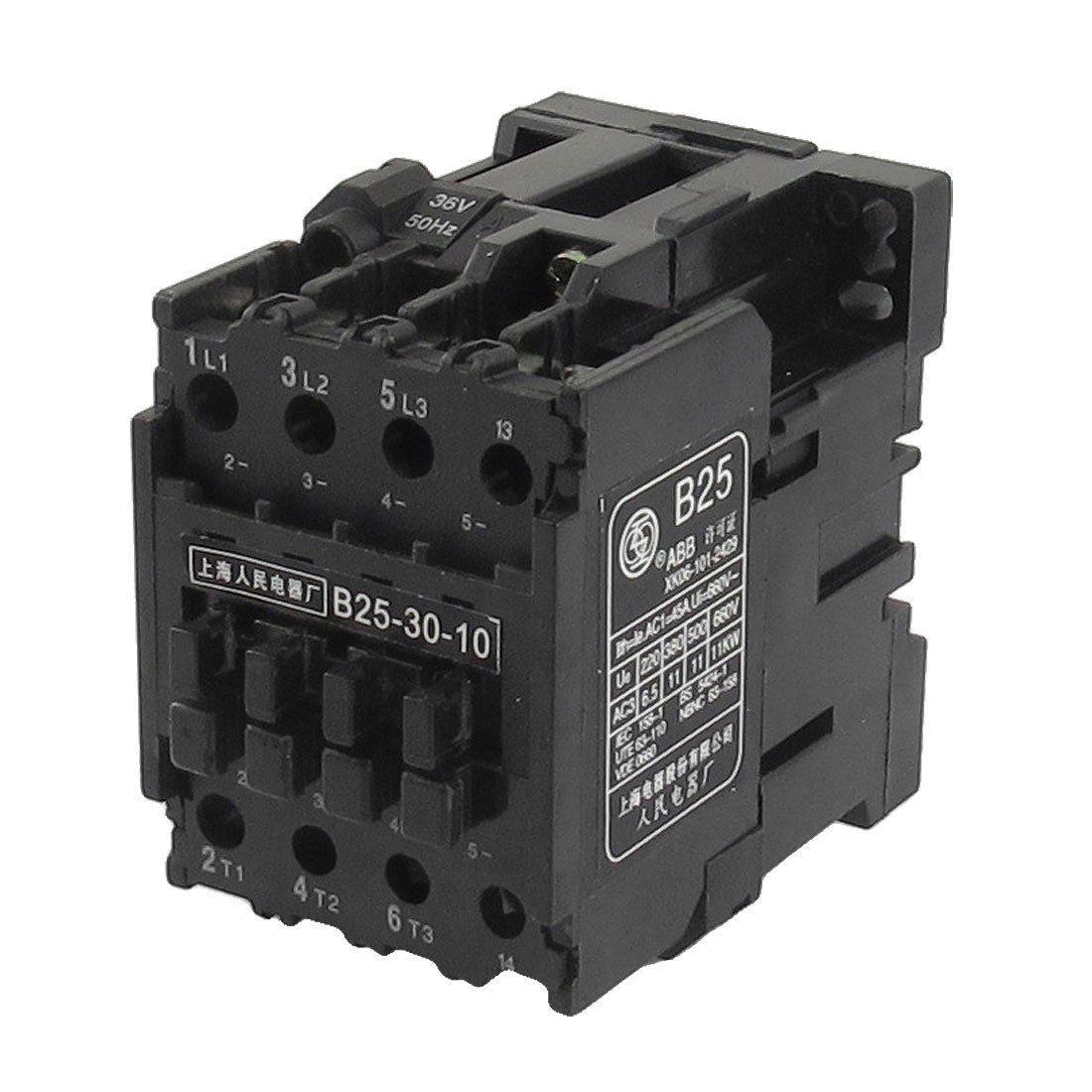 36V 50Hz Coil 45A(AC-1) Ie Three Pole 3NO 660V Ui 11KW(AC-3) AC Contactor
