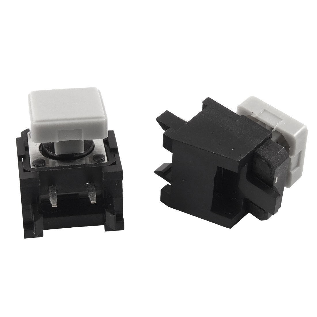 5pcs Momentary Tactile Push Button Switch Right Angle 12 x 12mm x 9mm w Gray Cap