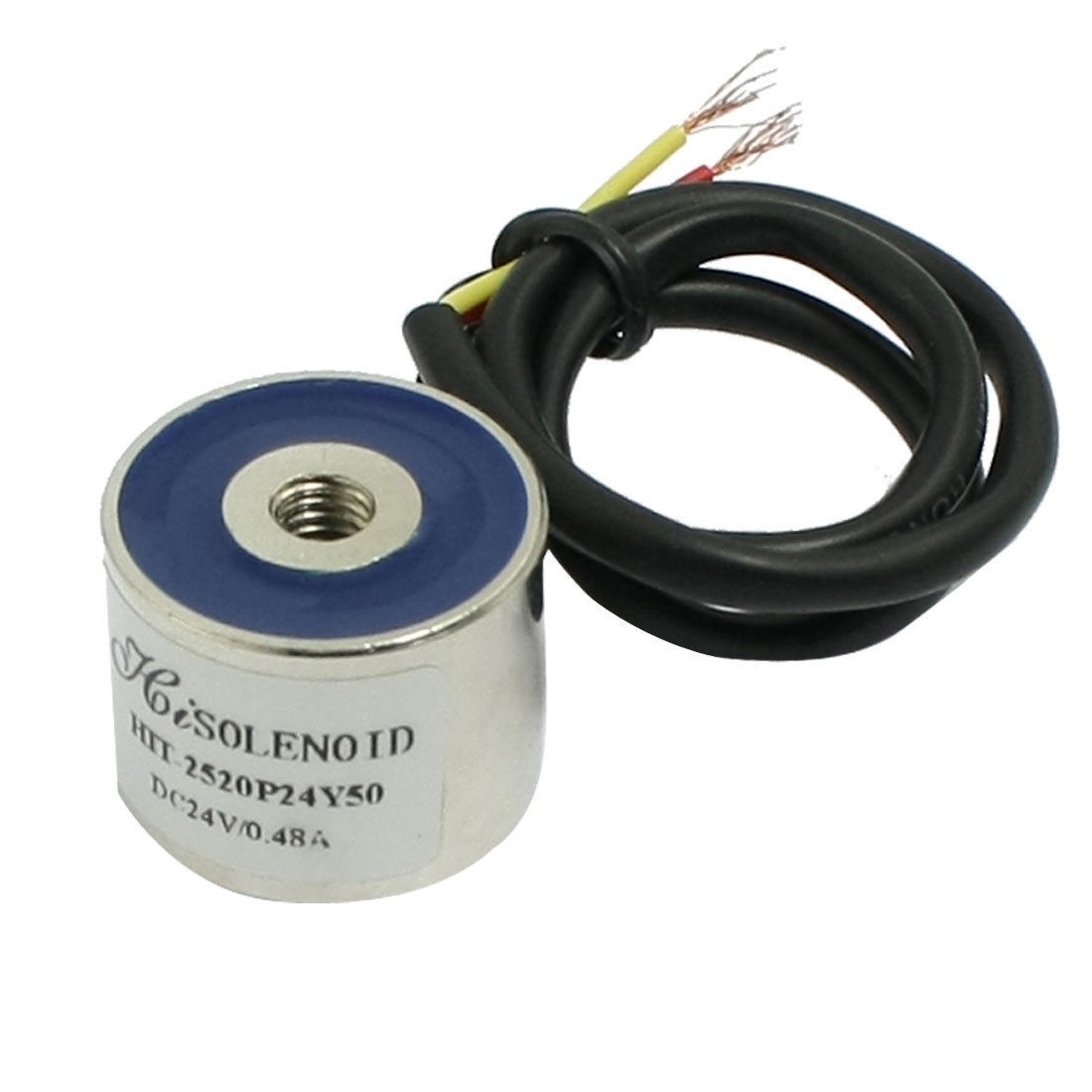 25mm x 20mm Cylindrical Electromagnet Sucked Type Solenoid 24V 0.48A