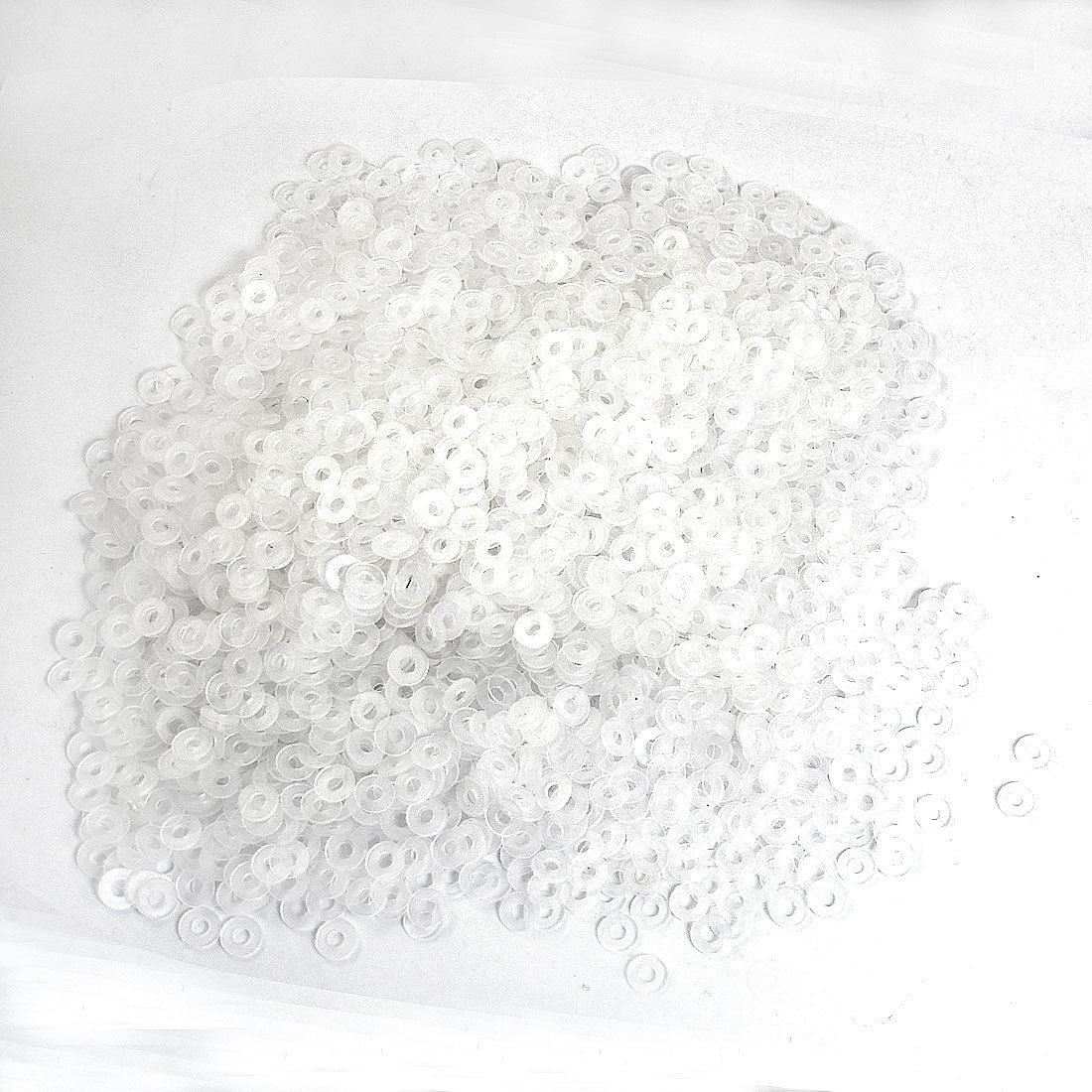 3mm x 7mm x 1mm Flat Insulator Nylon Washers White 6000 Pcs