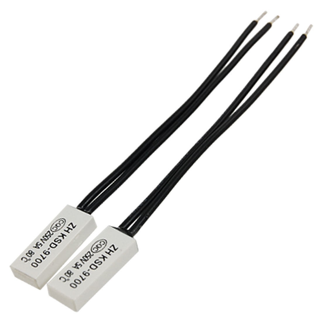 2 Pcs KSD9700 N.C Bimetal Thermostat Temperature Switch 80C 176F 250V 5A