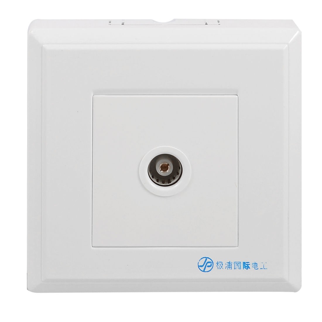 1 Gang Square Shaped TV Socket Flush Mounting Coaxial Outlet Wall Plate