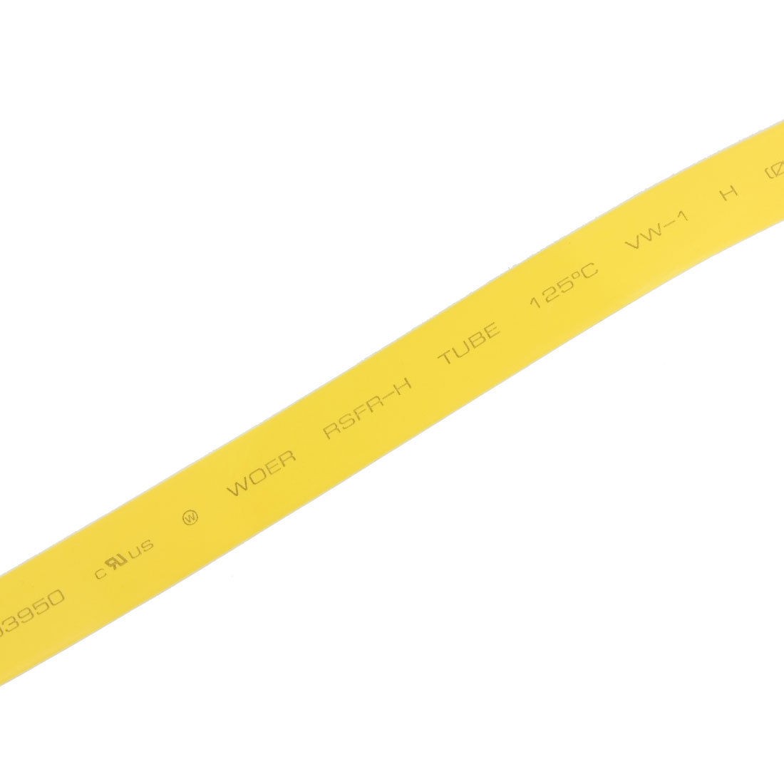 Ratio 8.0mm Dia. Yellow Polyolefin Heat Shrinkable Tube 2M 6.6Ft