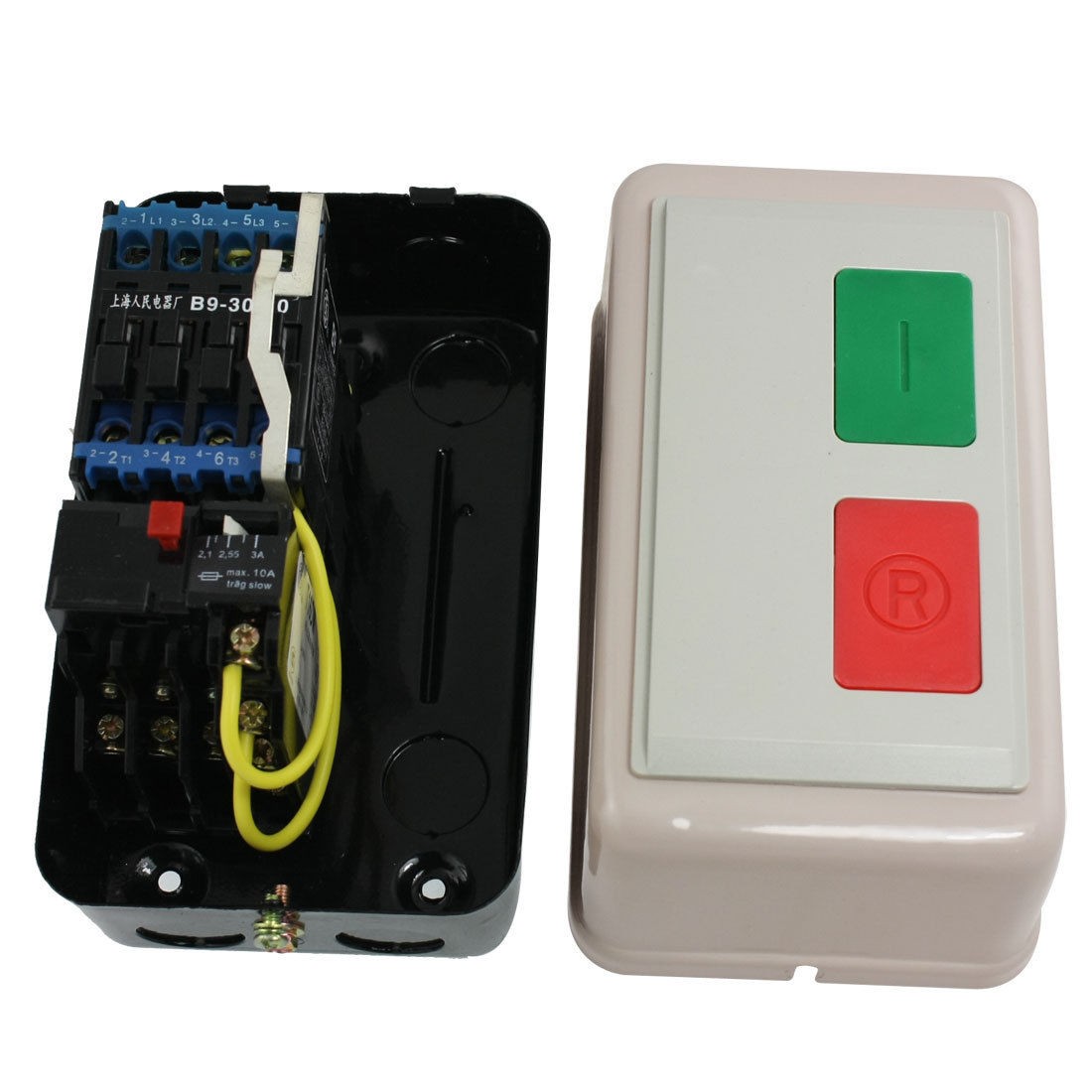 AC 380V 2.1-3A 13HP Three Phase Motor Start Stop Control Magnetic Starter