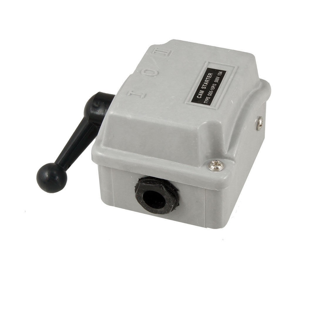 500V 15A 2 Position 3 Pole Motor Starter Protector Gray