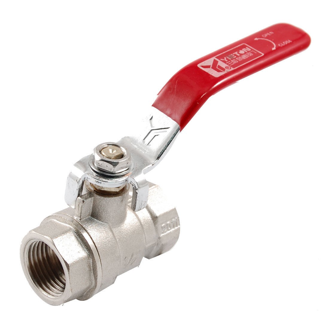 47/64" Female to Female Thread Level Handle Full Port Ball Valve