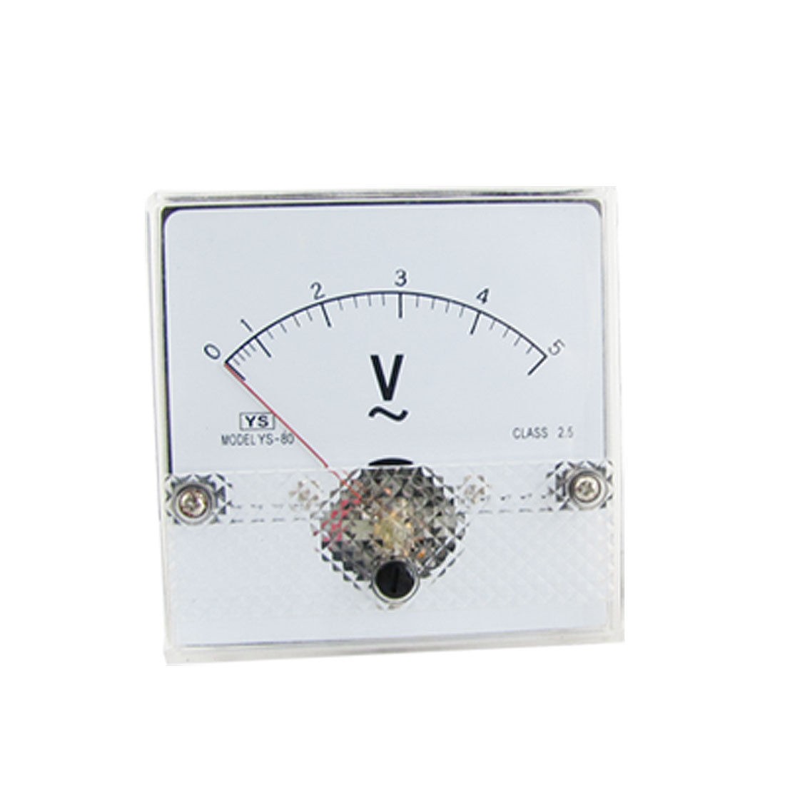 Fine Tuning Dial Analog Panel Meter Voltmeter AC 0-5V