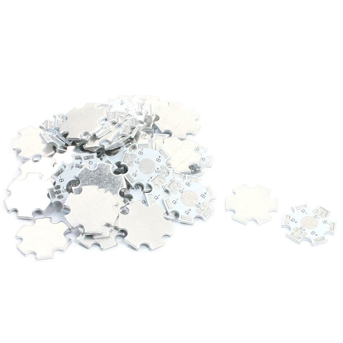 1W/3W High Power RGB LED Star Shaped Aluminum PCB Plate Board 2cm 50pcs