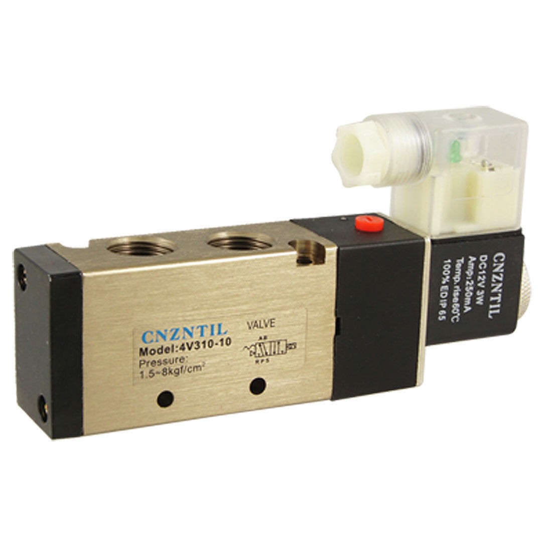 Dual Position 5 Ways Solenoid Air Control Valve DC 12V