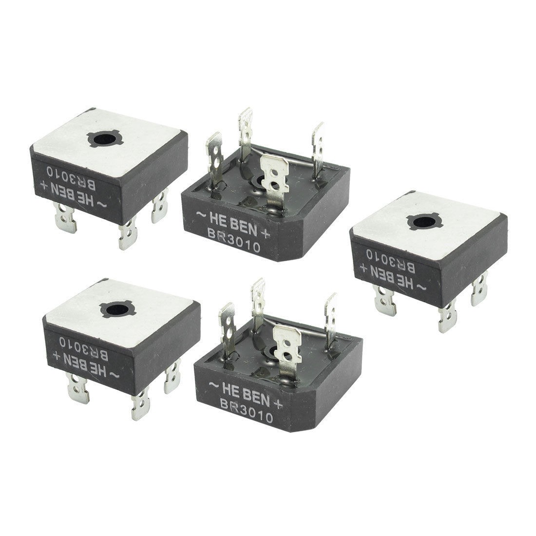 3000V 10A Metal Case Single Phase Diode Bridge Rectifier 5 Pcs