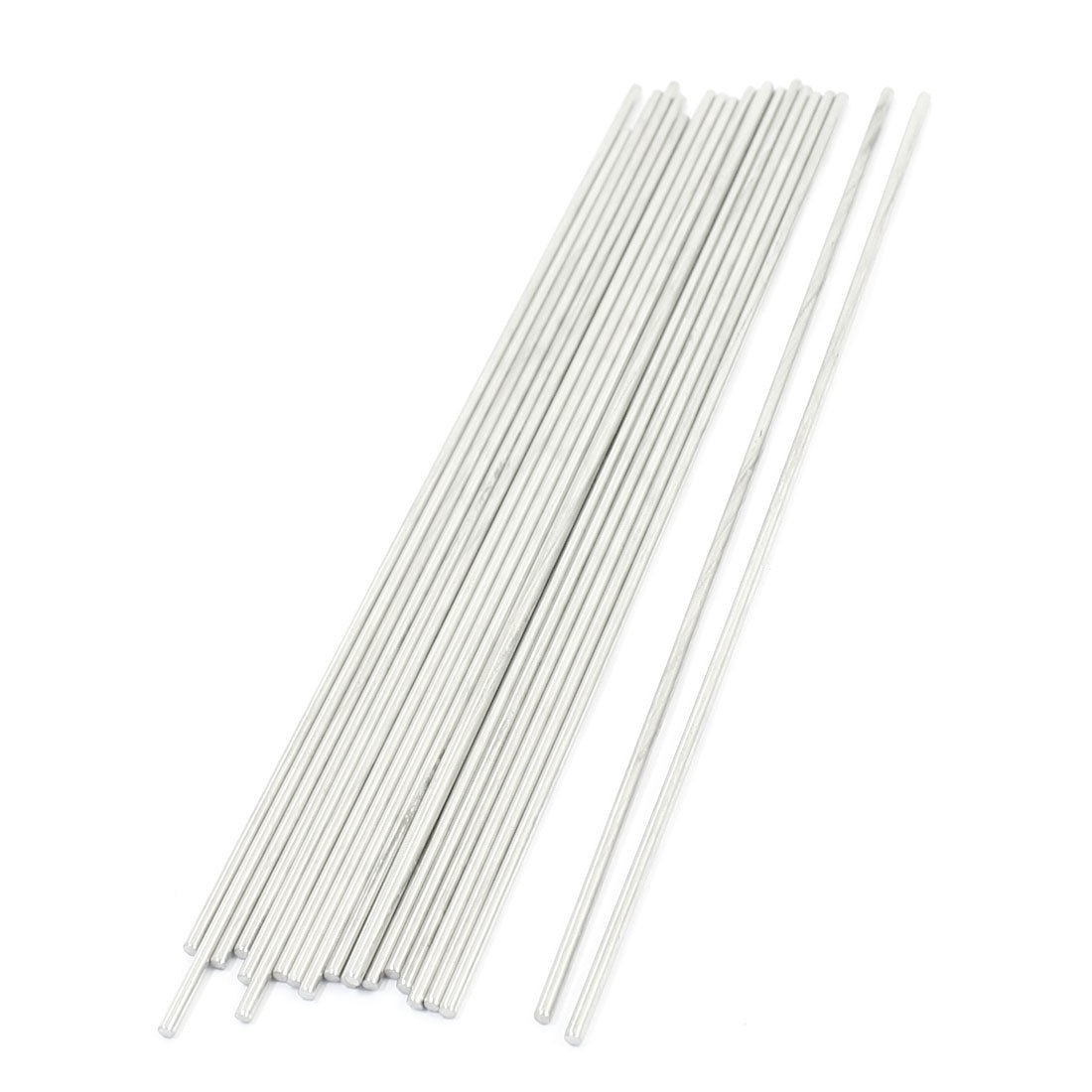 20Pcs 200 x 2.5mm Stainless Steel DIY Toy Model Drive Connecting Rods