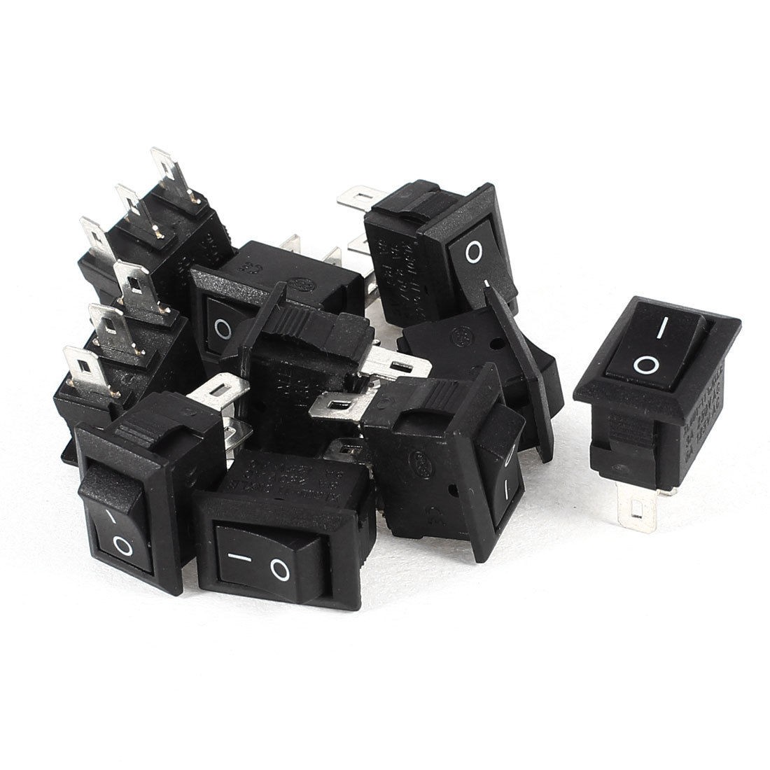 10 Pcs XL601-11 3 Pin 2 Position ON/OFF SPST Panel Rocker Switch 3A/250V 6A/125V