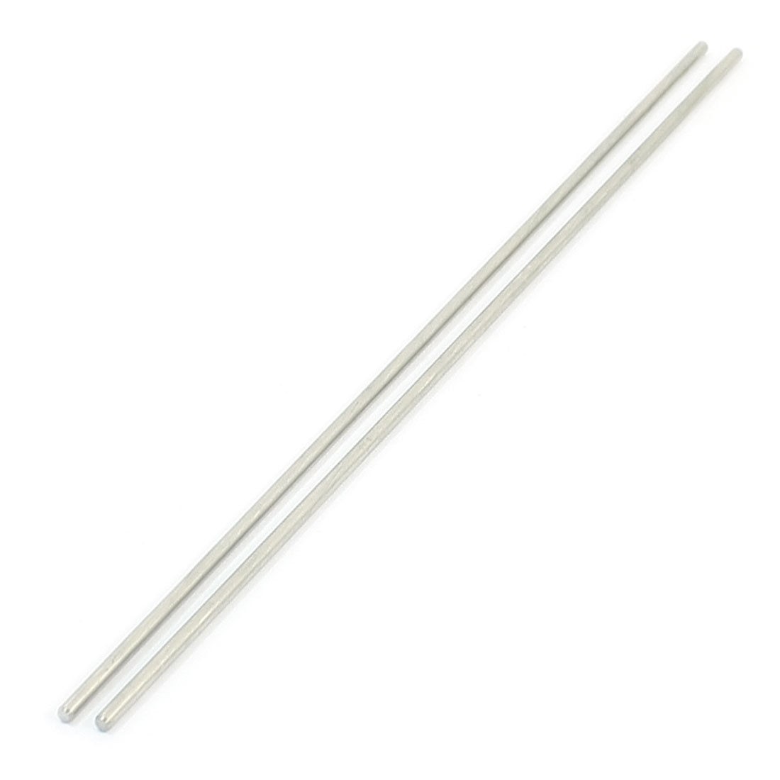 2Pcs 2mm Dia DIY Model Stainless Steel Circular Round Rod Bar 6.3" Long