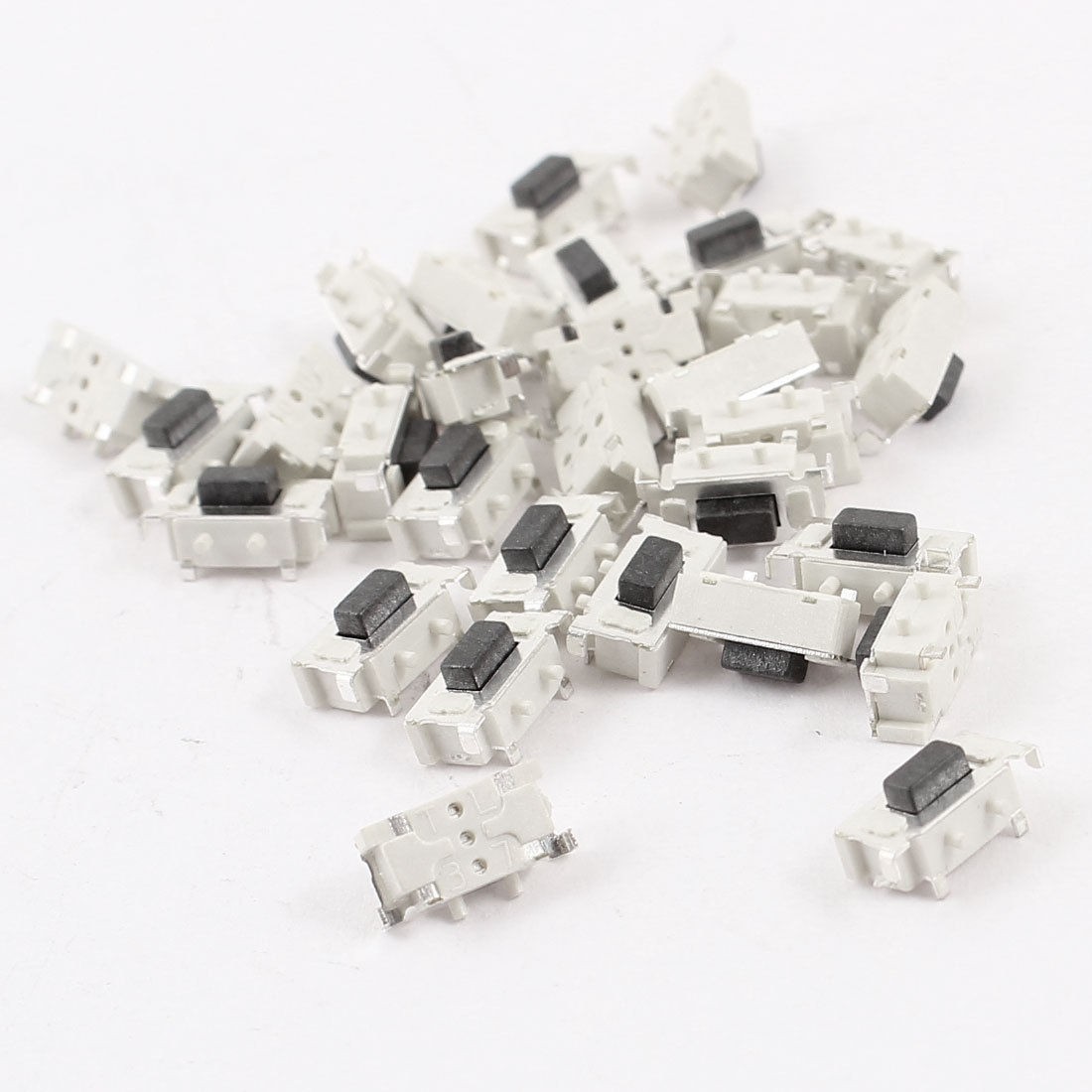 30 Pcs SMD SMT Momentary 2 Pin SPST Tactile Tact Switch White 6x3x3.5mm