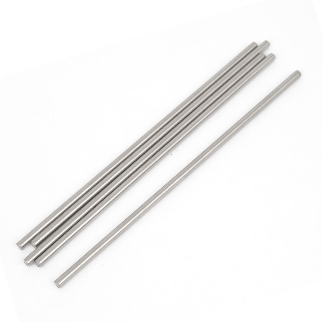5 Pcs RC Airplane Model Part Stainless Steel Round Rods Axles Bars 3mm x 120mm