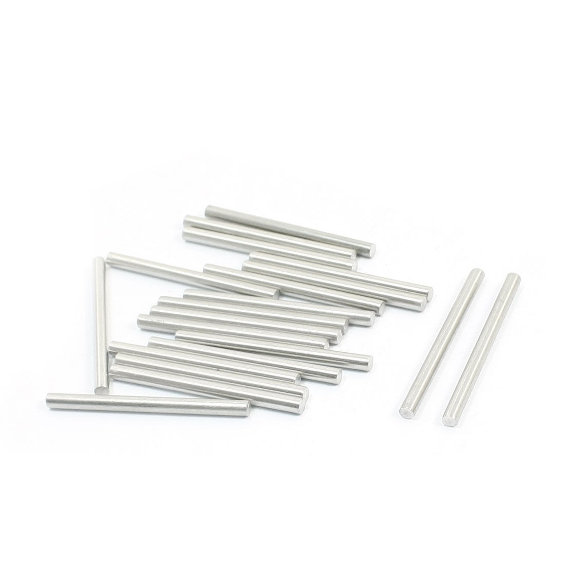 20pcs Stainless Steel Component Parts Round Bar 40mm Long 3mm Dia