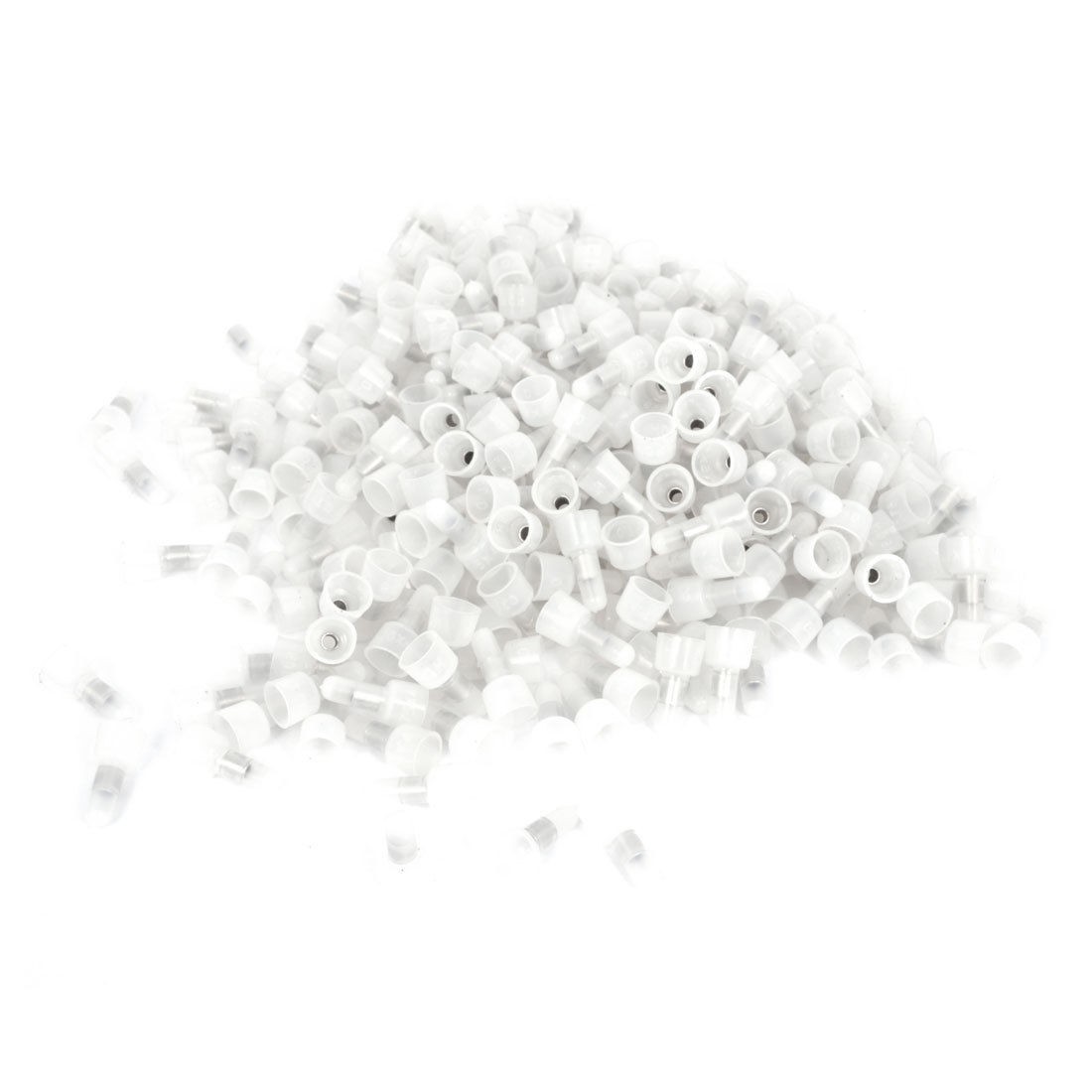 1000 Pcs 3mm Tin Plated Tube Inner Dia Closed End Caps Wire Connectors