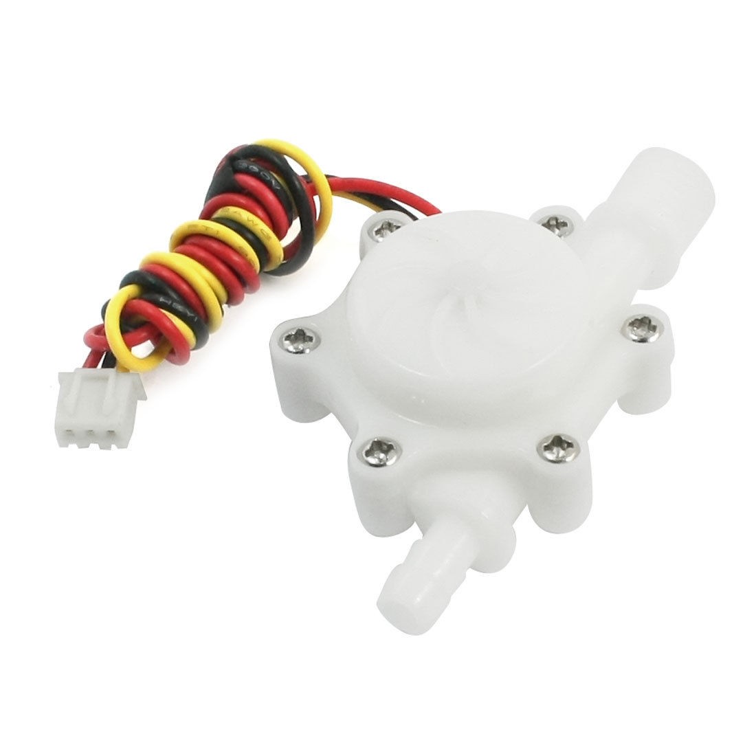 White 0.8Mpa G1/4 Wired Hall Effect Water Flow Sensor 0.15-1.5L/min