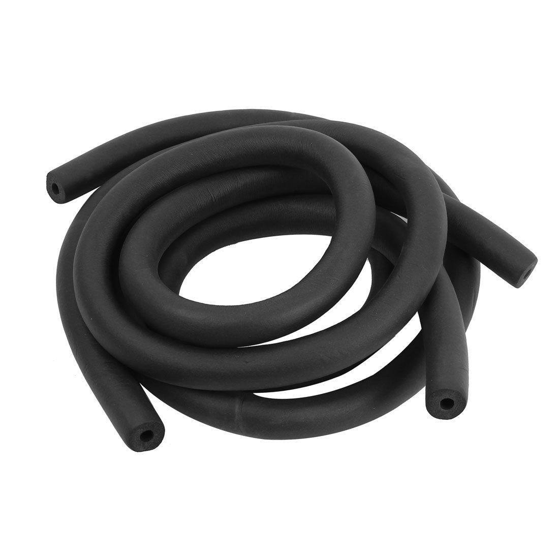 2 Pieces 1.85M Black Flexible Insulated Foam Pipe for Air Conditioner