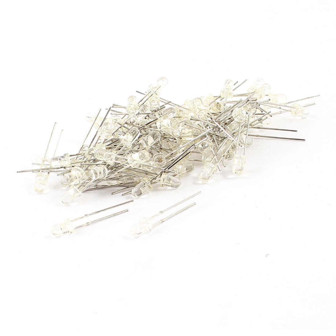 100 Pcs 3mm Diameter Round LED Light Emitting Diode Lamp Blue