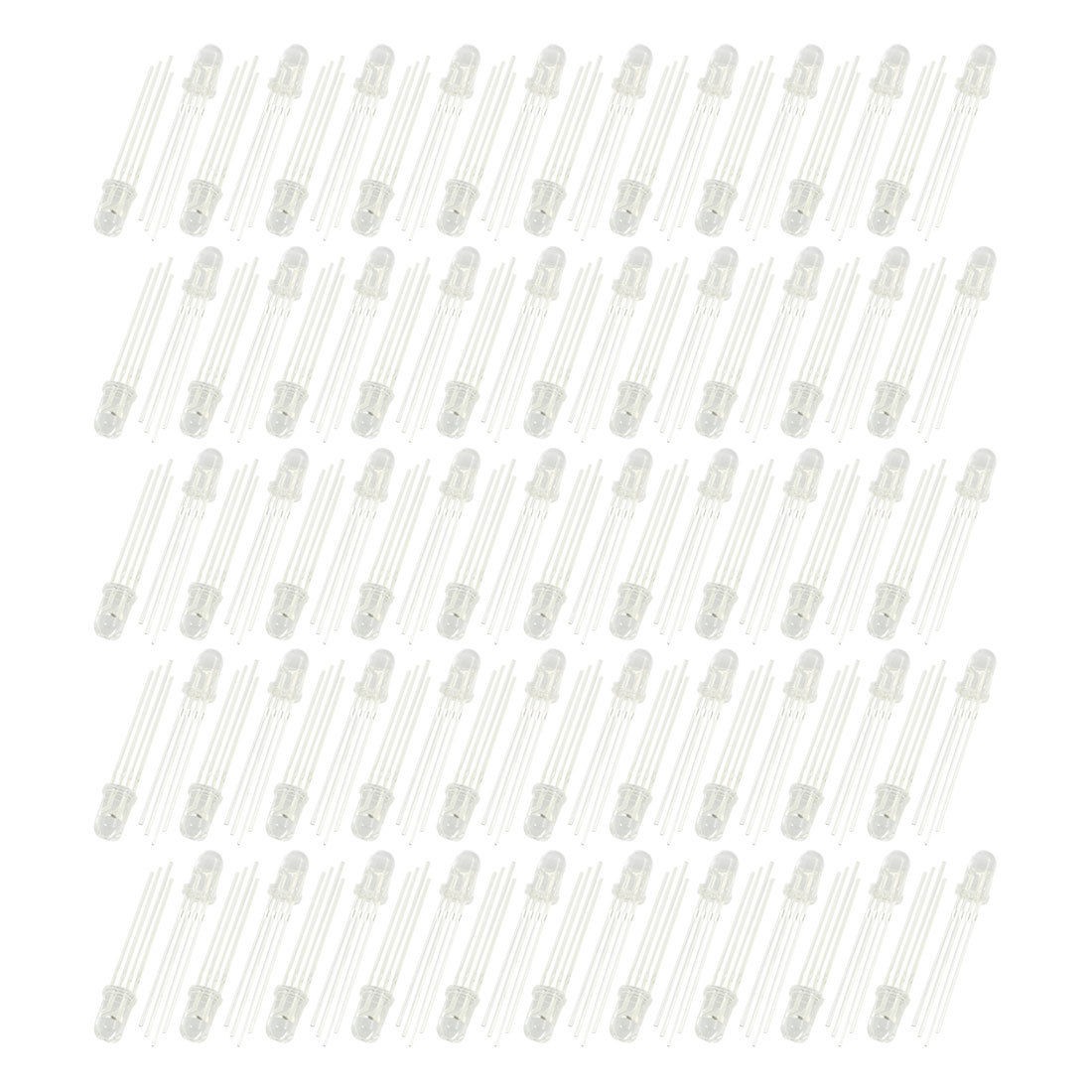 100Pcs DC2.2-3.0V Common Anode 4 Pin Red Green Blue LED Light Emitting Diode