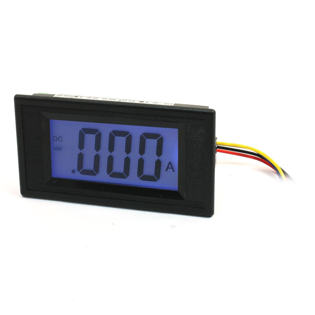 LCD Digital Display Ampere Meter Ammeter Panel Gauge DC 0-2A
