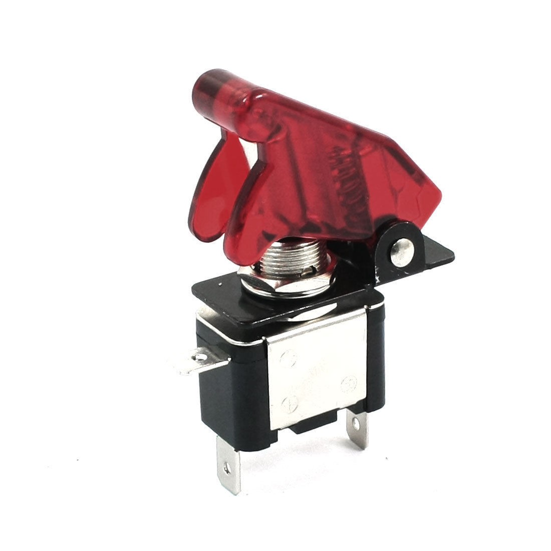 Red Light Waterproof Cap SPST 2 Position Toggle Switch DC12V 20A for Car Boat