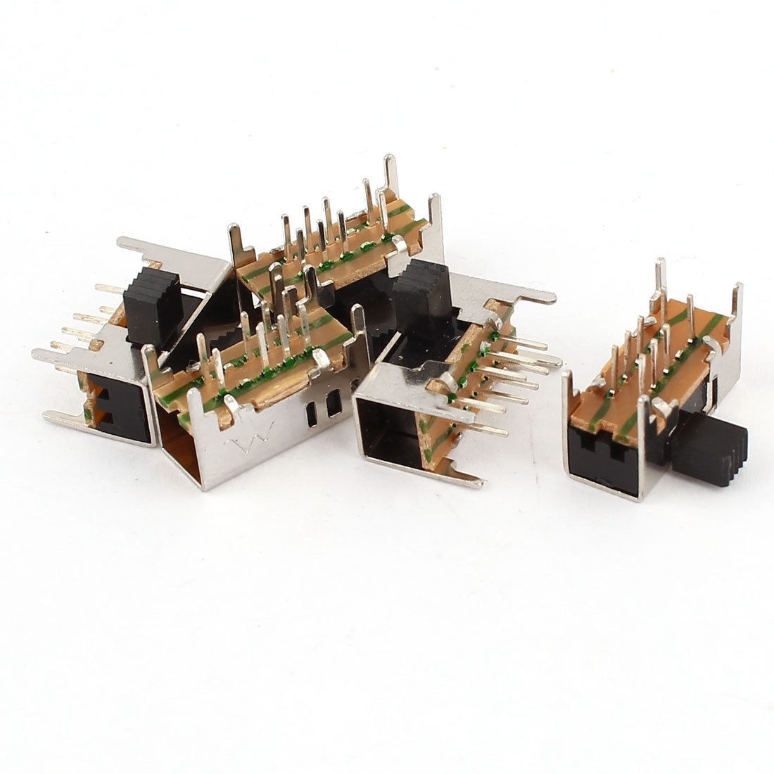 5 Pcs 3 Position DP3T 8 Solder Lug Pin PCB Panel Mount Mini Slide Switch