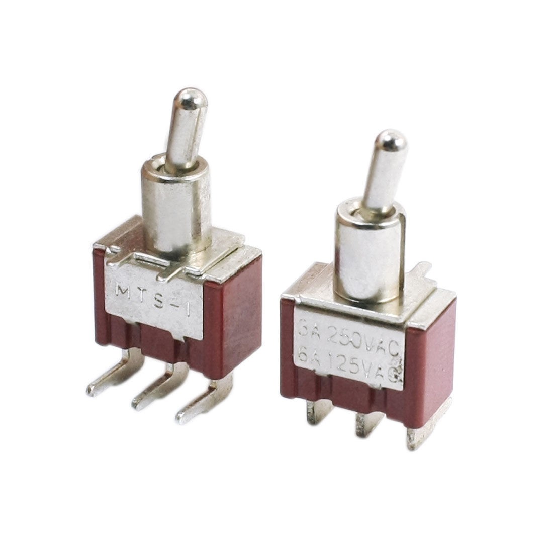 2Pcs 2 Position SPDT Locking Actuator Toggle Switch 6A AC125V 3A AC250V