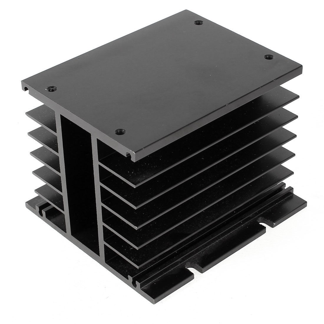 Replacement Three-phase Solid Electrical Relay SSR Heat Sink Black
