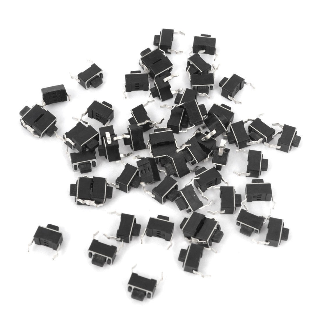55Pcs Momentary PCB Pushbutton Tact Tactile Switch DIP 2 Pins 3mmx6mmx5mm